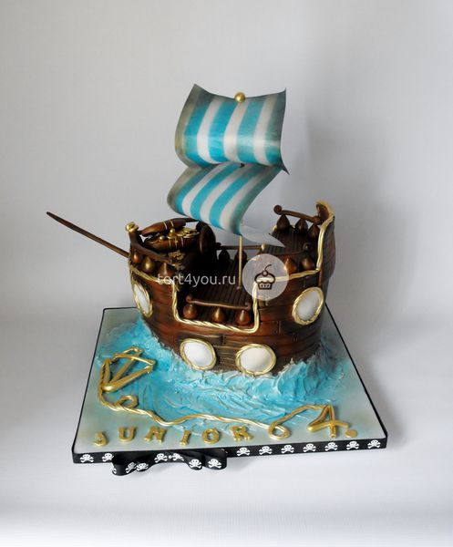 Торт "Пиратские корабли" - KR12