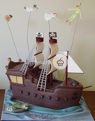 Торт "Пиратские корабли" - KR5