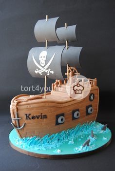 Торт "Пиратские корабли" - KR6
