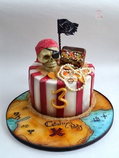 Торт "Пиратские корабли" - KR8