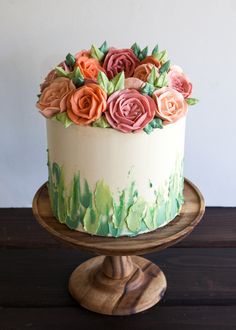 Торт с цветами - ТЦ25