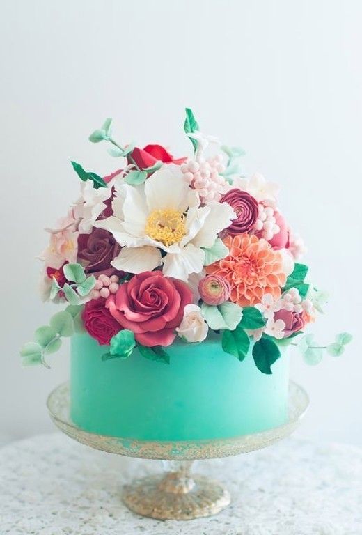 Торт с цветами - ТЦ30