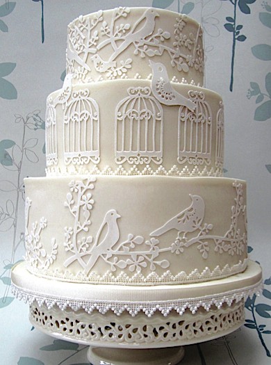 Белые свадебные торты - БТ5