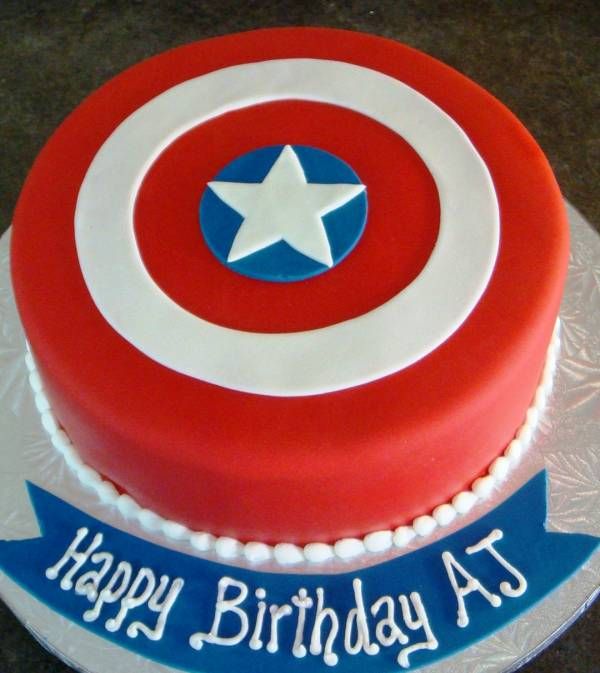 Торт «Капитан Америка» - К.Америка 2