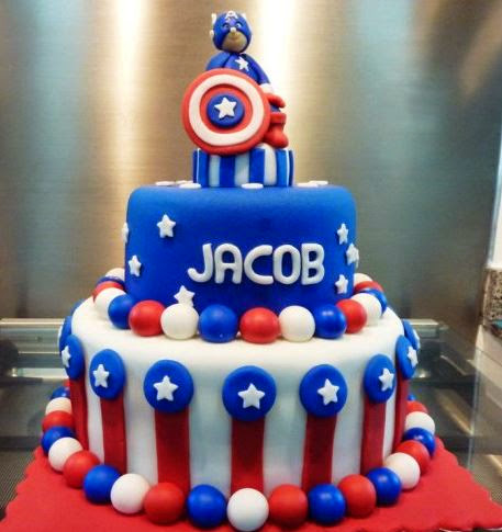 Торт «Капитан Америка» - К.Америка 3