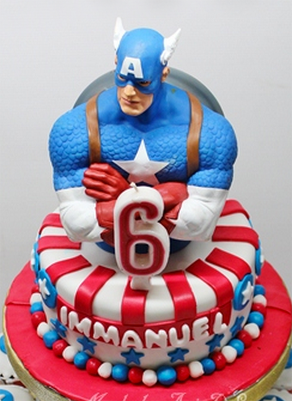 Торт «Капитан Америка» - К.Америка 4