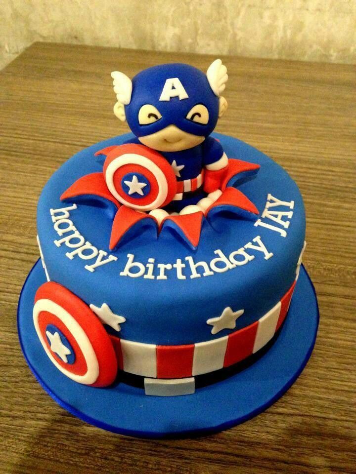 Торт «Капитан Америка» - К.Америка 8