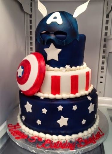 Торт «Капитан Америка» - К.Америка 10