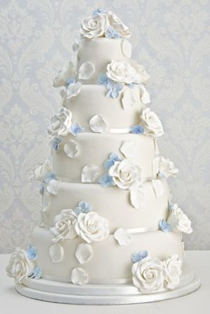 Белые свадебные торты - БТ 8