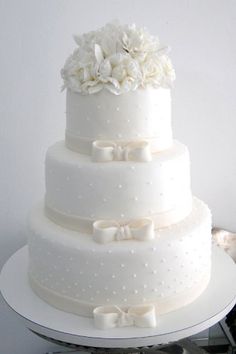 Белые свадебные торты - БТ 9