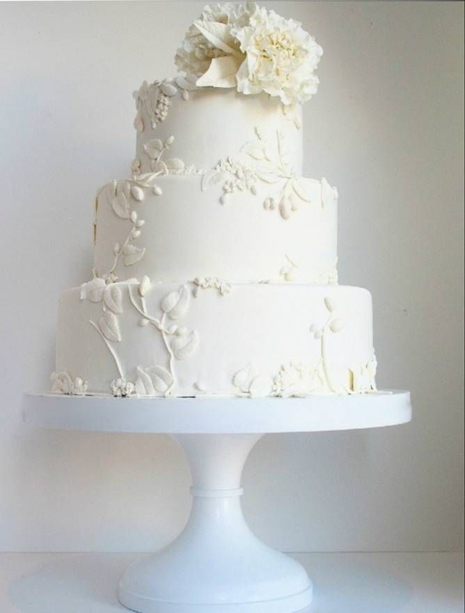 Белые свадебные торты - БТ 10