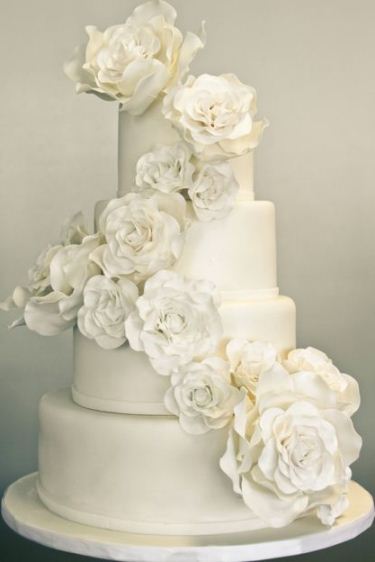 Белые свадебные торты - БТ 14