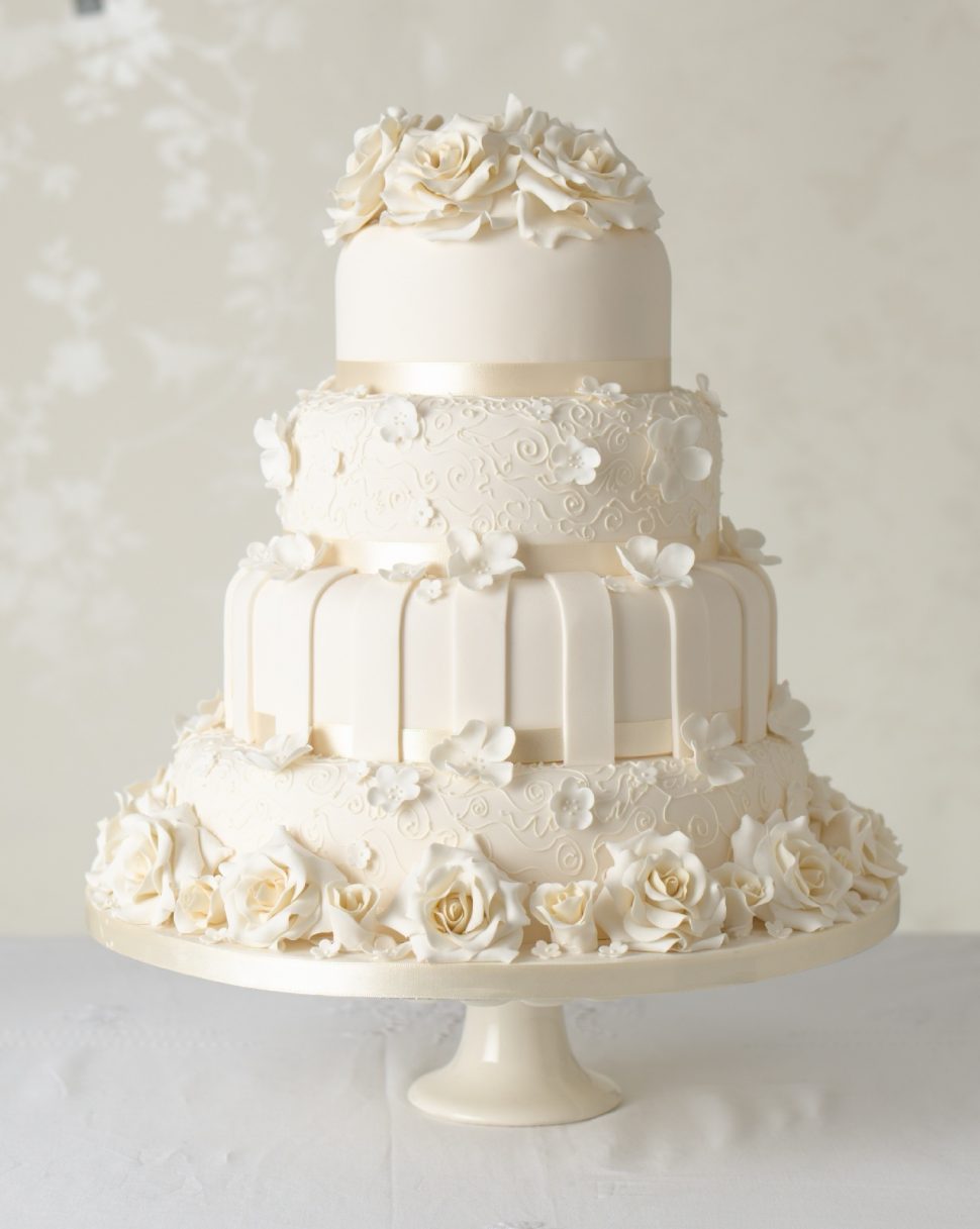 Белые свадебные торты - БТ 20