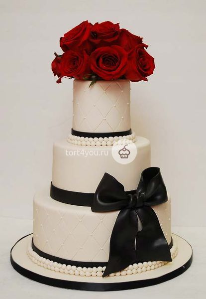 Свадебные торты с цветами - СВ17