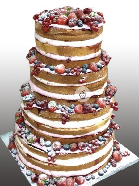 Свадебный ягодный торт - ЯС1