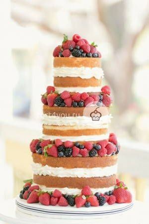 Свадебный ягодный торт - ЯС3