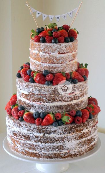 Свадебный ягодный торт - ЯС7