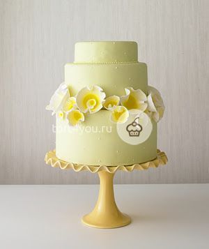 Желтые свадебные торты - ЖТ10