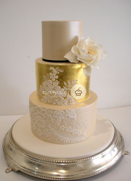 Золотые свадебные торты - GS3