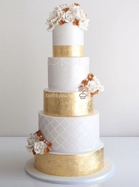 Золотые свадебные торты - GS4