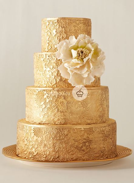 Золотые свадебные торты - GS7