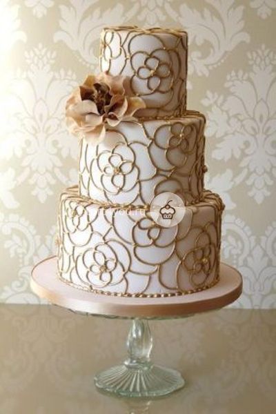 Золотые свадебные торты - GS10
