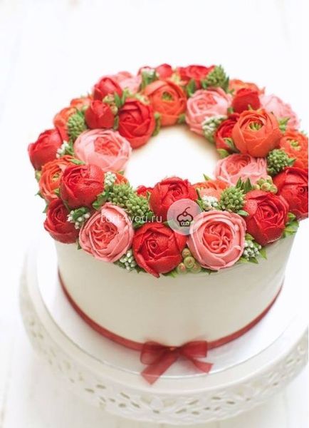Торт с цветами - ТЦ10