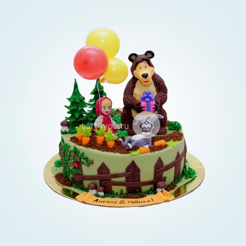 Торт «Маша и Медведь» - D127