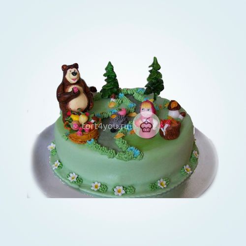 Торт «Маша и Медведь» - D37