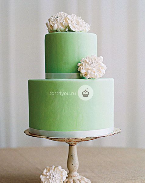 Зелёный свадебный торт - WG10