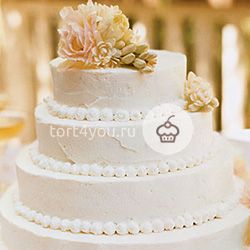 Кремовые свадебные торты