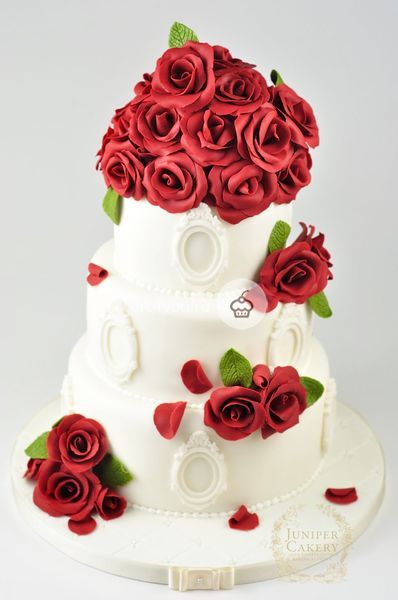 Красный свадебный торт - WR11