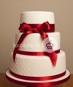Красный свадебный торт - WR2