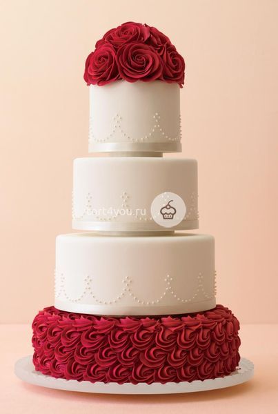Красный свадебный торт - WR4