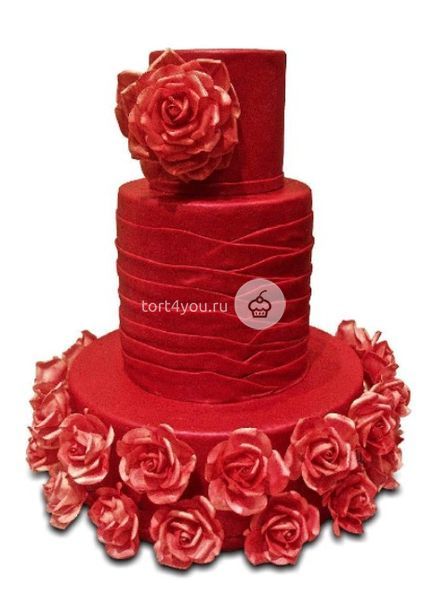 Красный свадебный торт - WR8