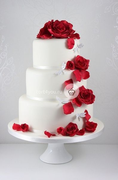 Красный свадебный торт - WR9