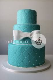 Синий свадебный торт - WB12